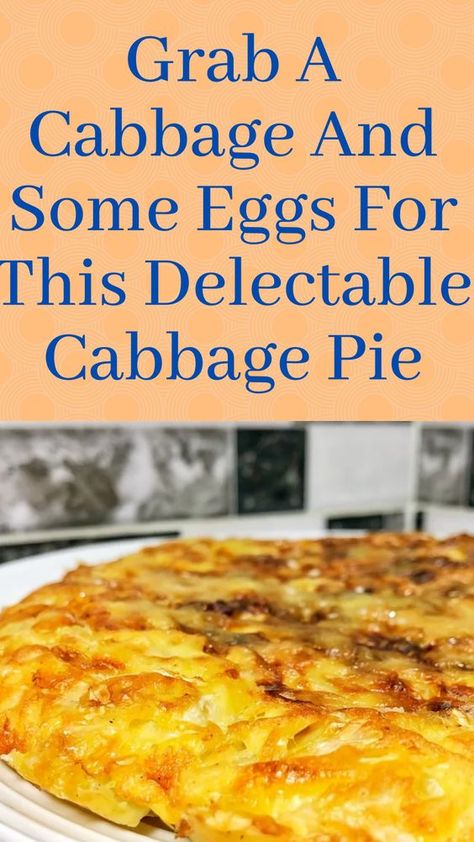 Cabbage Omelette, Cooked Cabbage Recipes, Cabbage Pie, Cabbage Egg, Cabbage Side Dish, Cabbage Recipes Healthy, Cabbage Casserole Recipes, Egg Skillet, Cabbage And Sausage