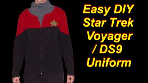 Cheap and Easy DIY Star Trek Voyager / DS9 Costume Star Trek Costume Women, Star Trek Costume, Star Trek Uniforms, Captain Janeway, Woodland Elf, Star Trek Ds9, Diy Star, Star Trek Cosplay, Nursing Profession