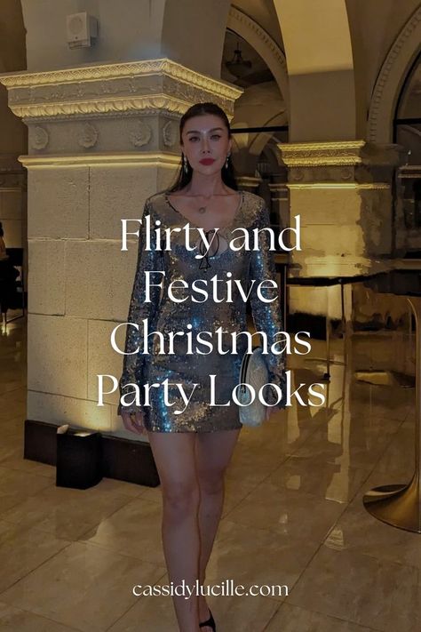 Need inspiration for flirty and festive Christmas party looks? From classic styles to bold and modern outfits, these holiday party outfit ideas will dazzle at any holiday event. Perfect for making a statement, these Christmas party looks will ensure you’re the most stylish guest. Check out all our favorite holiday theme party outfit ideas for a show-stopping look! Holiday Party Looks 2024, Holiday Outfit 2024, Holiday Looks 2024, Christmas Party Outfits 2024, Theme Party Outfit Ideas, Christmas Cocktail Party Outfit, Christmas Party Looks, Holiday Theme Party, Christmas Party Outfits Classy