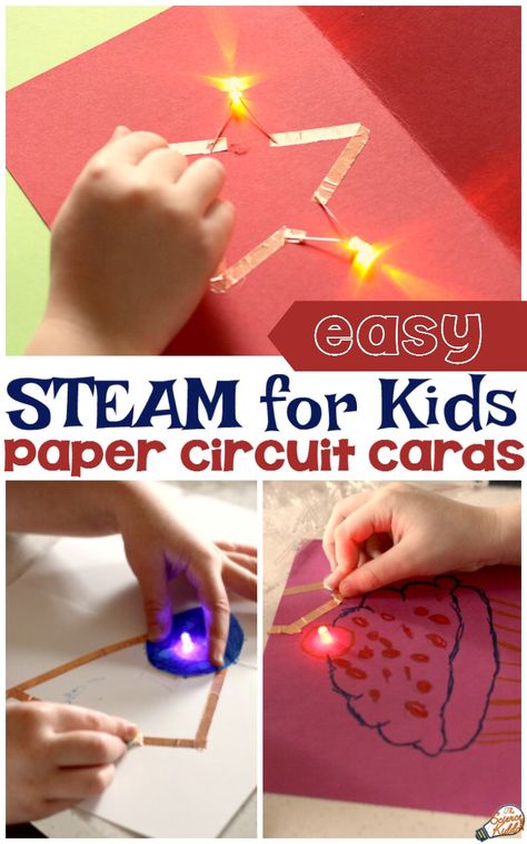 Circuit Stem Projects, Magnets And Electricity Activities, Circuit Design Art, Stem Circuit Activities, Diy Robotics Projects, Paper Circuit Cards, Simple Circuit Projects For Kids, Circuit Projects For Kids, Electric Circuit Projects Kids