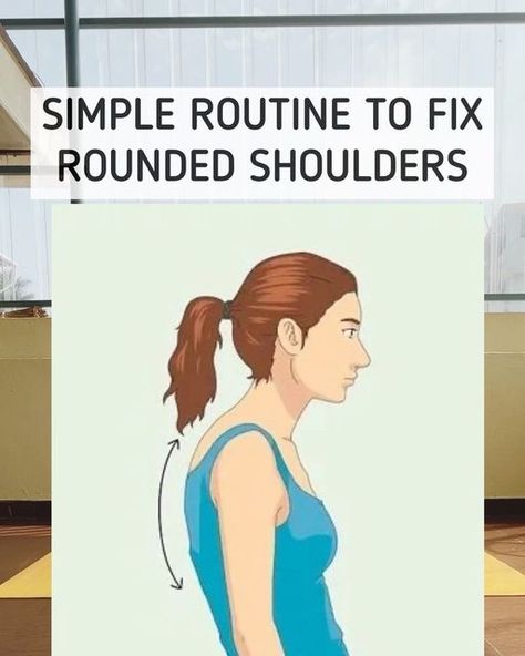 Anjaly Warrier | Expert in Yoga for Weight Loss on Instagram: "Try this simple routine to fix rounded shoulders.   #YogaForPosture #FixRoundedShoulders #ShoulderAlignment #PostureCorrection #HealthyPosture #YogaForShoulders #OnlineYogaClass #ShoulderHealth #YogaAtHome #DeskPosture #YogaForBack #PostureFix #YogaRoutine #HealthyBack #ShoulderStretch #YogaFlow #PostureImprovement #YogaForPainRelief #CorrectPosture #YogaEveryday #HolisticHealth #MindfulMovement #WellnessJourney #FlexibilityAndStrength #yogaforwellbeing  #yogawithanjaly" Fix Rounded Shoulders, Neck And Shoulder Exercises, Shoulder Posture, Posture Fix, Yoga Education, Flexibility Routine, Simple Routine, Rounded Shoulders, Yoga Trainer