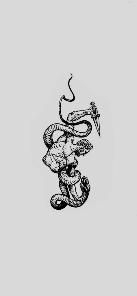 Cupid Tattoo, Snake Tattoos, Occult Tattoo, Native Tattoos, Statue Tattoo, Half Sleeve Tattoos For Guys, Small Tattoos For Guys, Snake Tattoo, Black Ink Tattoos