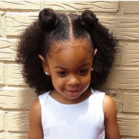 How cute is the updo easy and fun. Easy Little Girl Hairstyles, Lil Girl Hairstyles, Stylish Hairstyles, American Hairstyles, Natural Hairstyles For Kids, Girls Natural Hairstyles, Pelo Afro