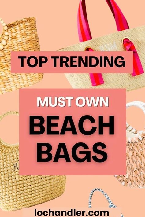 Introducing the latest must-have accessory for summer 2023—trendy beach bags for women! Whether you're headed to the beach, pool, or backyard barbecue, these stylish and durable bags will keep all your essentials with you in high-fashion. From unique straw bags, to modern totes, to classic coolers, these are the perfect beach bag for every summering fashionista's needs. Beach Must Haves, Bags For Women 2023, Beach Vacation Packing List, Perfect Beach Bag, Chic Backpack, Beach Lounge, Beach Vacation Outfits, Summer Outfits For Moms, Trendy Beach