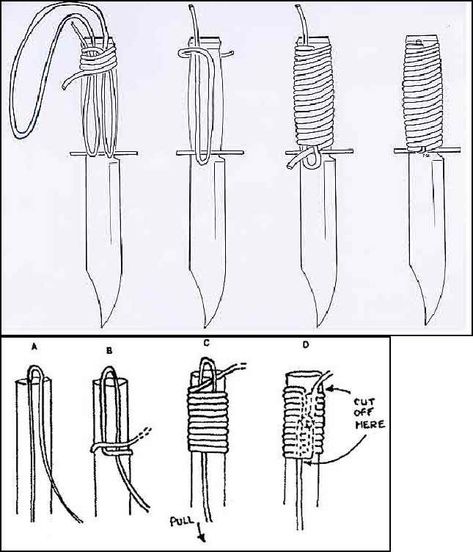 Paracord Handle Wrap Procedure