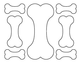 Dog Bone Pattern Free, Flower Pot Crafts, Dog Bone, Paper Template, Flower Pots, Paper Art, Free Pattern, Pattern