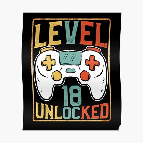 18th Birthday Cards, Gamer Shirt, Creative Workspace, Happy Birthday To Me, Game Lovers, Birthday Svg, 11th Birthday, Happy B Day, 18th Birthday