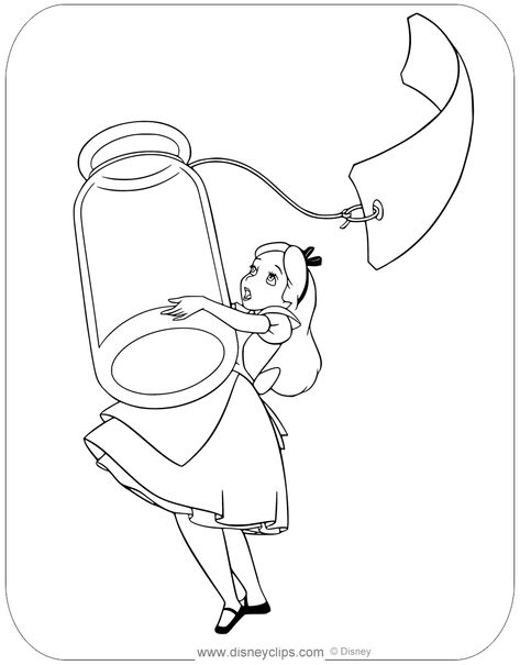 Drink Me Bottle Alice In Wonderland, Alice Coloring Pages, Drink Me Alice In Wonderland Drawing, Alice And Wonderland Coloring Pages, Alice In Wonderland Line Art, Eat Me Alice In Wonderland Drawing, Alice And Wonderland Drawings, Alice In Wonderland Outline, Alice Drink Me Bottle