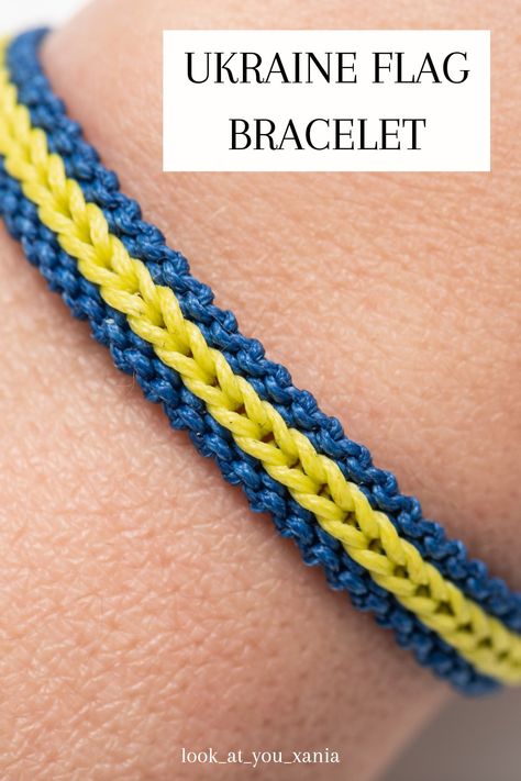 Ukraine flag bracelet, Ukraine flag friendship bracelet, friendship bracelets Ukraine flag, blue and yellow, macrame bracelet. Find these and much more in our Etsy store. All bracelets are adjustable and waterproof. Yellow Macrame, Flag Bracelet, Black Macrame, Bracelet Macrame, Ukraine Flag, Tattoo Bracelet, Bracelet Friendship, Silk Touch, Bracelet Blue