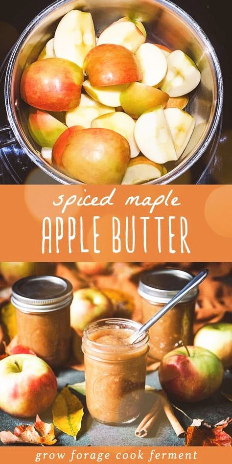 Apple Butter Stove Top, Preserve Apples, Fall Baked Goods, Spiced Apple Butter, Preserving Apples, Canning Apples, Easy Canning, Fall Apple Recipes, Apple Butter Recipe