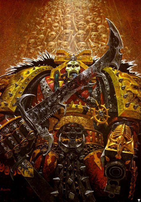 Chaos 40k, Chaos Daemons, Scifi Fantasy Art, Warhammer 40k Art, Space Wolves, Warhammer 30k, 다크 판타지, Warhammer Art, Warhammer 40k Artwork