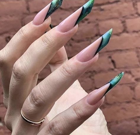 Edge Ideas, Elite Nails, Almond Gel Nails, Elegant Touch Nails, Aqua Nails, Edge Nails, Nail Pictures, Soft Nails, Bling Acrylic Nails