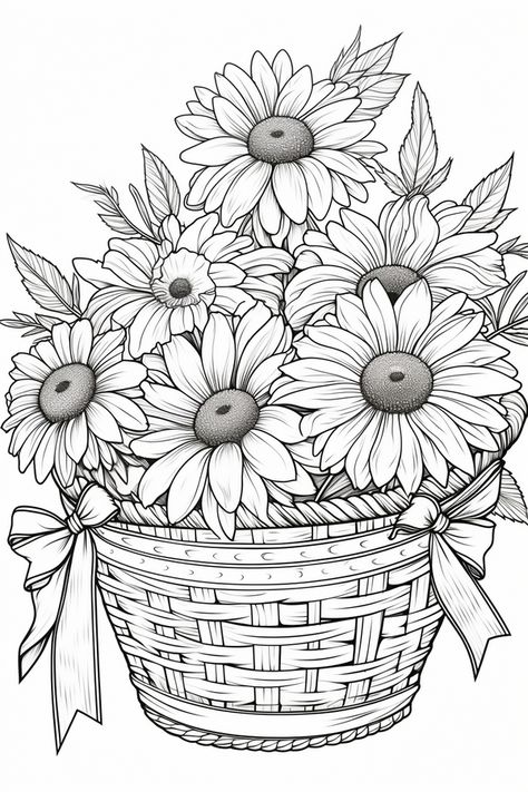 20+ free coloring page of basket flowers coloring sheets for adults – Bujo Art Colouring Pictures For Adults, Free Coloring Pages Printables Adults, Flower Coloring Pages Free Printable, Cute Adult Coloring Pages, Adult Coloring Sheets, Coloring Sheets For Adults, Flower Coloring Sheets, Colouring Sheets For Adults, Bujo Art