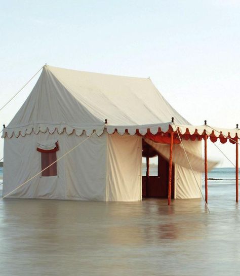 Or maybe in this one! The Altair Tent from Anthropologie - Very grand! Konst Designs, Camping Bedarf, Cool Tents, Casa Exterior, Exeter, Summer Adventures, Land Art, Glamping, Plein Air