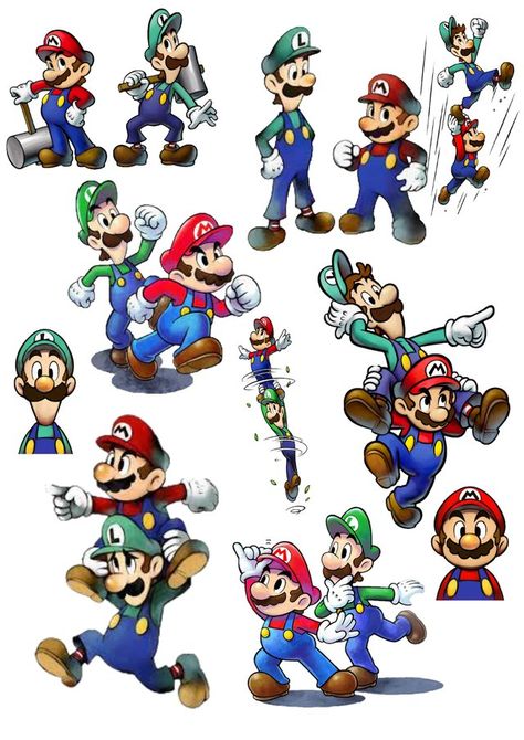 Mario And Luigi Games, Mario Y Luigi, Super Mario Nintendo, Batman Drawing, 2000s Art, Mario Luigi, Mario Nintendo, Super Mario World, Super Mario Art