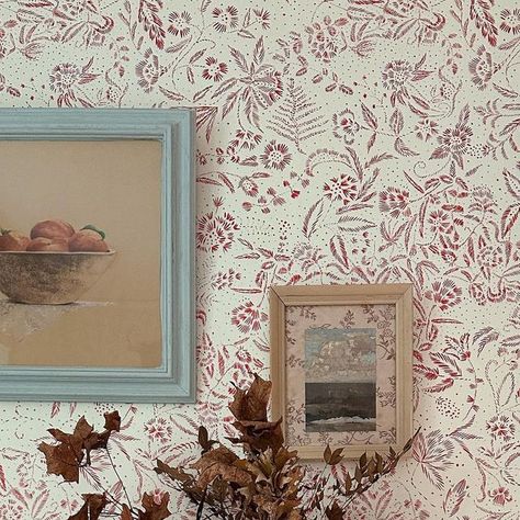 Margo Roth Home, Marlborough Wallpaper, Margo Roth, Morris And Co Wallpaper Seaweed, Margaret Rutherford, Cottage Wallpaper, Pretty Room, Cottage, Instagram