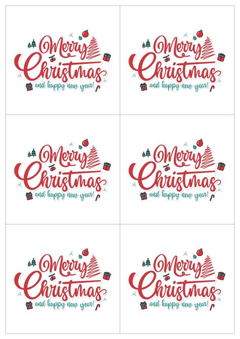 Happy New Year Gift, Gift Tags Printable, Merry Christmas And Happy New Year, New Year Gifts, Happy New Year, Gift Tags, Merry Christmas, Christmas, Gifts