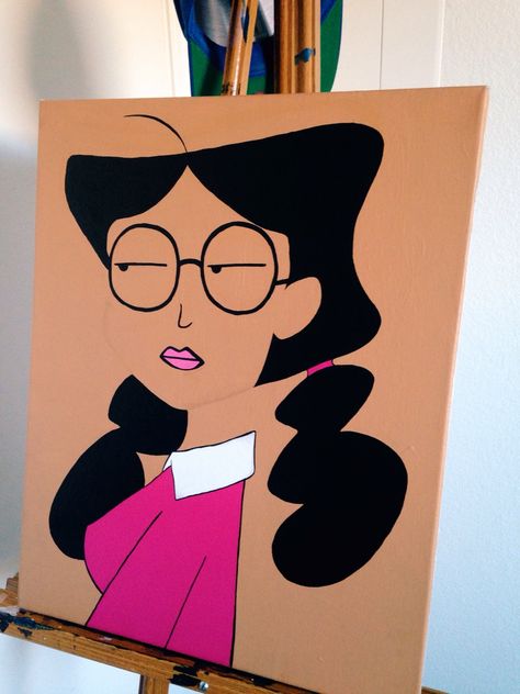 Penny Proud, Drawing Canvas, Sale Email, Canvas Painting Tutorials, Random Inspiration, Cute Canvas Paintings, Family Painting, Canvas Painting Designs, Cartoon Girl Drawing