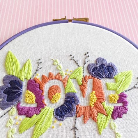 Love Embroidery Hoop, Cloud Craft, Love Embroidery, Exclusively Pumping, Monday Evening, Dmc Embroidery, Iphone Wallpaper Quotes Love, Bright Pastels, Fabric Markers