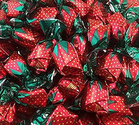 Strawberry Bon Bons, Strawberry Kitchen, Strawberry Candy, Old Fashioned Candy, Strawberry Jelly, Xmas Cake, Strawberry Filling, Romantic Gifts For Her, Bulk Candy