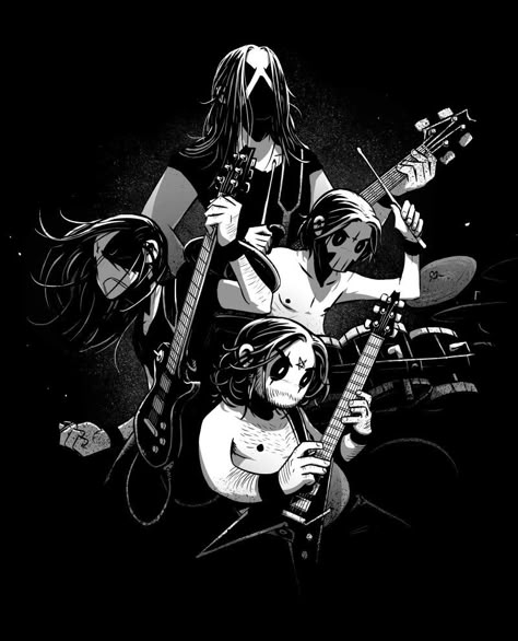 Heavy Metal Comic, Black Metal Art, Heavy Metal Art, Metal Music, Metal Artwork, Funny Art, Album Art, Rock Art, Dark Art