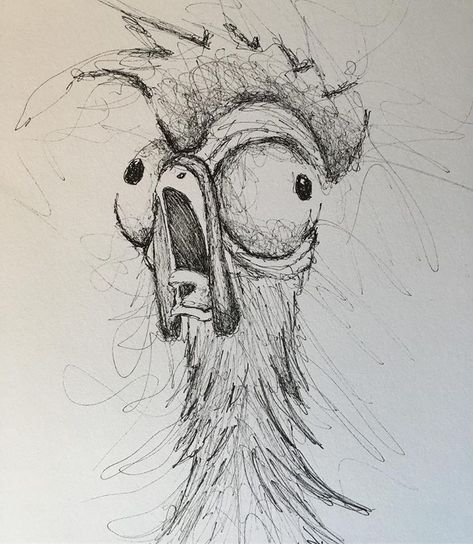 Animal Mashups Drawing, Cool Drawings Creative, Things To Sketch When Bored, Chicken Sketches, Chicken Sketch, Weird Sketches, Cool Art Drawings Sketches, Animal Drawings Sketches, Pen Art Drawings