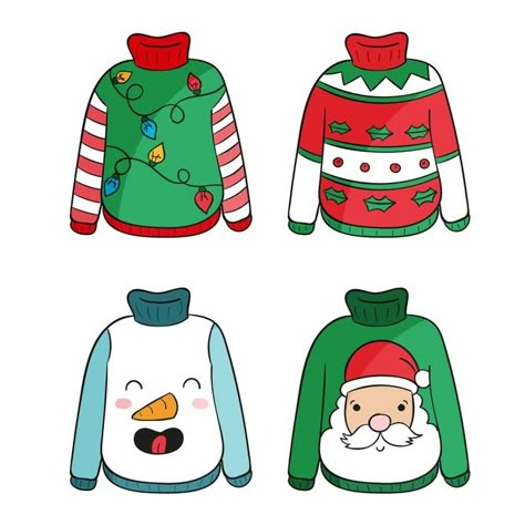 Ugly Sweater Drawing, Christmas Sweater Drawing, Creative Ugly Christmas Sweater, Sweater Drawing, Christmas Sweater Ideas, Art Sub Lessons, Ugly Xmas Sweater, Winter Books, Random Image