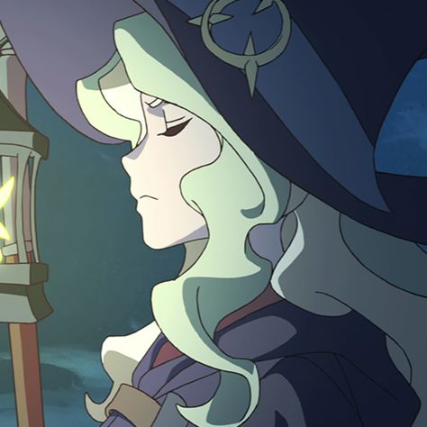 Diana Cavendish Pfp, My Witch Academia, Witch Anime Pfp, Akko Pfp, Anime Witch Pfp, Little Witch Academia Pfp, Diana Little Witch Academia, Little Witch Academia Icons, Amanda Little Witch Academia