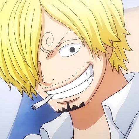 𝙎𝙖𝙣𝙟𝙞 Sanji Icon, One Piece Icons, Cartoon N, Smile Icon, One Piece Photos, Sanji Vinsmoke, One Piece Man, Blonde Guys, One Piece Images