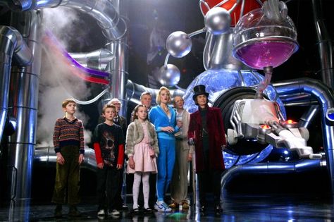 Still of Johnny Depp, James Fox, Adam Godley, Freddie Highmore, David Kelly, Missi Pyle, Julia Winter and Jordan Fry in Charlie and the Chocolate Factory Jordan Fry, Missi Pyle, Charlie Chocolate Factory, Charlie And The Chocolate Factory, Freddie Highmore, Johnny Depp Movies, Annasophia Robb, Willy Wonka, Chocolate Factory