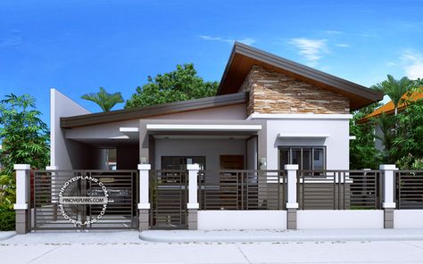 Small house floor plan - Jerica | Pinoy ePlans - Modern House Designs, Small House Designs and More! Small House Design Floor Plan, Small House Floor Plan, Modern Bungalow House Plans, Small House Design Philippines, Philippines House Design, Modern Bungalow House Design, Bungalow Floor Plans, Hiasan Bilik Tidur, Beach House Interior Design