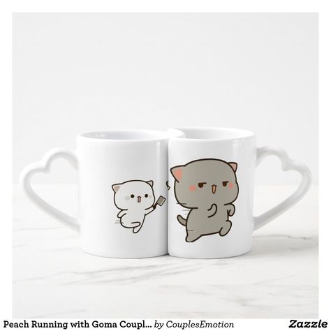 Mug Printing Ideas For Couple, Couple Cups Ideas, Couple Mugs Cute, Matching Mugs For Couples, Cute Couple Mugs, Couple Mug Design, Couples Mugs, Couple Cups, Peach And Goma