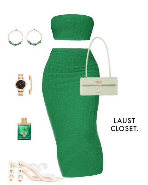 Green Summer Outfits For Women, Going Out Outfits Night Black Women, Green Outfits Black Women, Cute Green Outfits, Outfits Black Women, Cute Vacation Outfits, Green Outfits, Cute Birthday Outfits, Cute Lazy Day Outfits