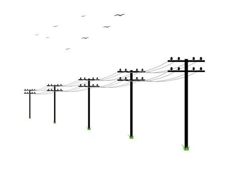 Telephone Poles Drawing, Electricity Art Drawings, Powerlines Drawing, Electric Pole Drawing, Powerline Drawing, Power Lines Drawing, Power Line Drawing, Powerline Tattoo, Electrician Party