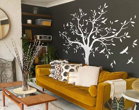 TheHappyTreeDesign - Etsy Latvia Family Tree Mural, Tree Wall Decals, Kids Room Murals, Butterfly Wall Decals, Nursery Wall Murals, Tree Mural, Tree Decals, Kids Room Wall Decals, Room Stickers