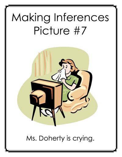 FREE Inference Carousel: Making Inferences with Pictures and Captions (Packet) - Awesome lesson! Inferencing Pictures, Social Thinking Activities, Inference Pictures, Language Activities Preschool, Inference Activities, Guided Reading Activities, Ela Writing, Making Inferences, Learning Support