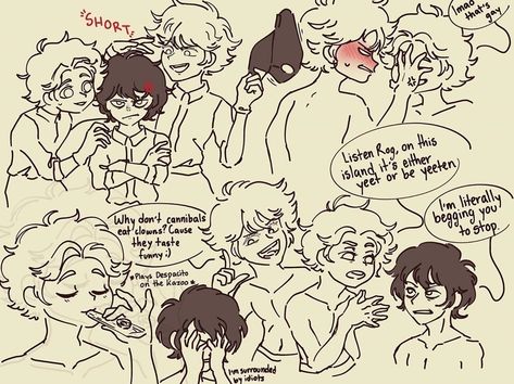 Roger X Simon Lord Of The Flies, Lord Of The Files Fanart, Simon Lord Of The Flies Art, Jalph Lotf, Simon Lord Of The Flies, Lord Of The Flies Art, Random Fanart, Reading Slump, Lord Of The Flies