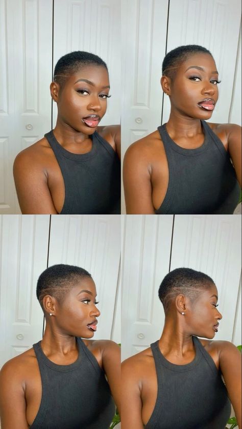 Buzz low cut for black women 4c Haircut For Women, Tapered Twa 4c Hair, Short Twa Hairstyles 4c Hair, 4c Pixie Haircut, Tapered Twa Hairstyles, Different Short Haircuts, Short Twa Hairstyles, Twa Hairstyles 4c Hair, Twa Haircuts