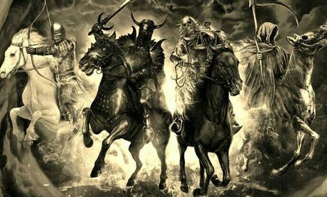 4 Horseman Tattoo Apocalypse, The Four Horsemen Of The Apocalypse Tattoo, 4 Horse Men Of The Apocalypse, Four Horseman Apocalypse, 4 Horsemen Of The Apocalypse Art, 4horsemen Apocalypse, The Pale Man Tattoo, Four Horsemen Of The Apocalypse Art, 4 Horsemen Of The Apocalypse Tattoo