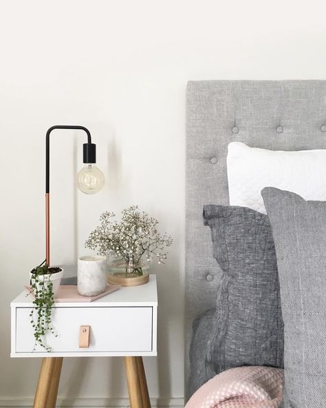 See this Instagram photo by @mel_zag • 77 likes Kmart Hack, Lamp Vase, Bedside Table Styling, Kmart Hacks, Marble Candle, Table Styling, Bed Time, Resort Style, Door Hanging