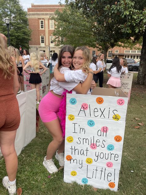 Big Little Signs, Big And Little Themes, Sorority Events, Dance Themes, Big Lil, Sorority Big Little, Big Little Reveal, Lil Sister, Lil Sis