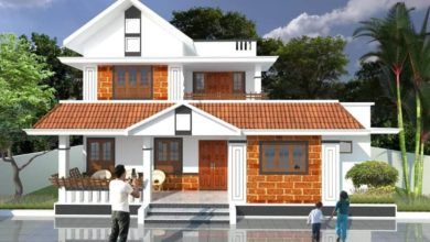 Small Kerala House, Barn Dominium, Clay Roof Tiles, Clay Roofs, House Outer Design, Kerala House, Free House Plans, Outer Design, Kerala House Design