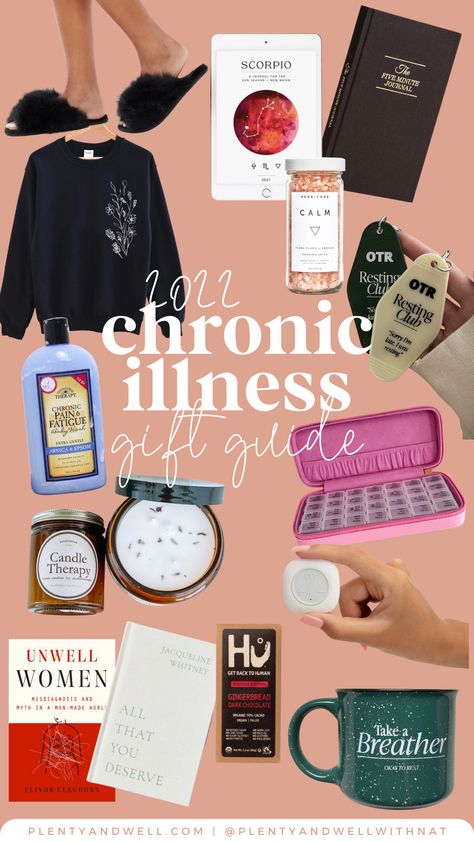 Chronic Illness Journal Ideas, Gift For Sick Friend, Gifts For Terminally Ill People, Chronic Illness Essentials, Chronic Illness Cart, Judy Heumann, Pots Diet, Chronic Illness Journal, Health Gifts