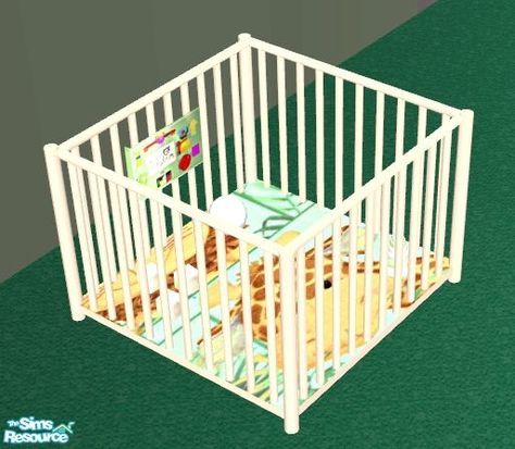 mom_of2boyz's Jungle Babies Nursery- Playpen Sims 4 Infant Playpen, Sims 4 Playpen Cc, Sims 4 Cc Playpen, Sims 4 Playpen, Sims 4 Infant Playmat, Toddler Playpen, Sims4 Furniture, Newborn Play, Baby Changer