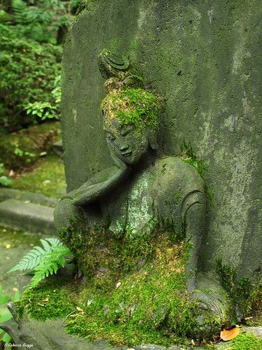 Old Sculpture, Resting Buddha, The Garden Of Words, Angel Spirit, Garden Of Words, Container Garden Design, Dream Landscape, Indoor Gardens, Thich Nhat Hanh