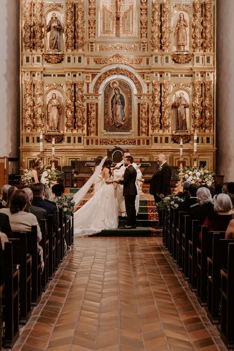 The Mission San Juan Capistrano, Spanish Inspired Wedding, San Juan Capistrano Wedding, Boho Wedding Ceremony, Mission San Juan Capistrano, Rustic Wedding Ceremony, Rustic Bride, Southern California Wedding Venues, Spanish Wedding