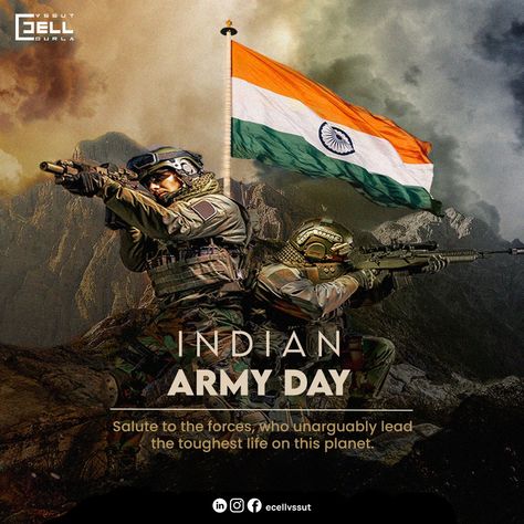 Indian army day poster Indian Army Day Poster, Army Day Poster, Indian Army Day, Selfless Service, Indian Army Quotes, Vijay Diwas, Independence Day Drawing, Martyrs' Day, Indian Army Wallpapers