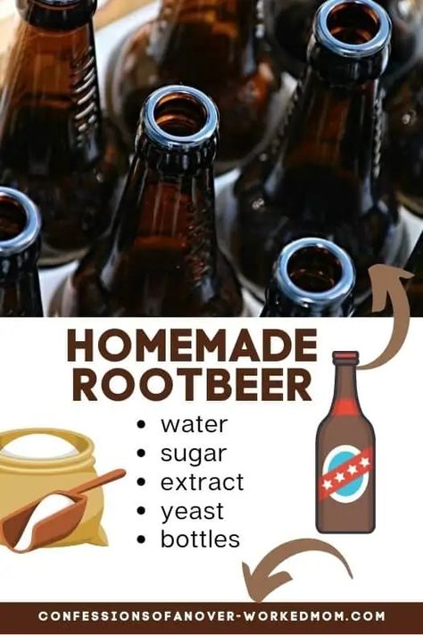 Have you ever wondered about making root beer at home? Learn how to make homemade root beer with this easy soda recipe. Root Beer Syrup Recipe, Homemade Rootbeer Recipe, Homemade Root Beer, Coca Cola Recipes, Root Beer Recipe, Hires Root Beer, Homemade Rootbeer, Recipes With Yeast, Wine Yeast