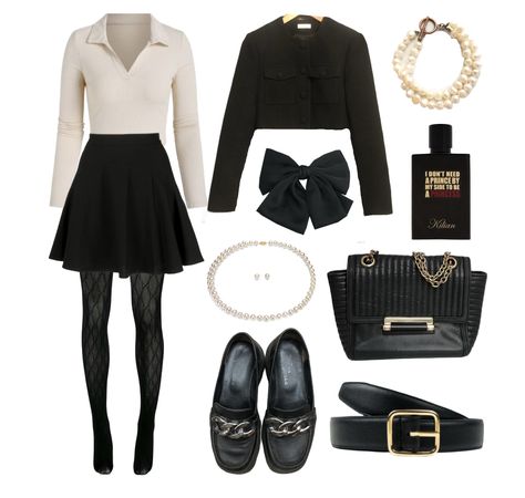 black skirt old money outfit Old Money Outfit, Money Outfit, Old Money, Money