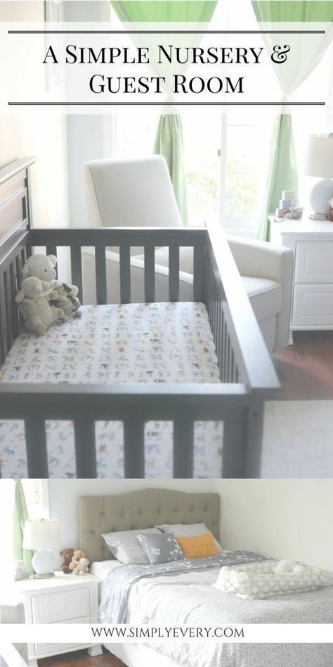 How to create a simple nursery/guest room space. Nursery Guest Room Combo, Nursery Guest Room, What Is Sleep, Simple Nursery, Newborn Hacks, Nursery Room Inspiration, Baby Sleep Problems, Before Baby, Baby Hacks